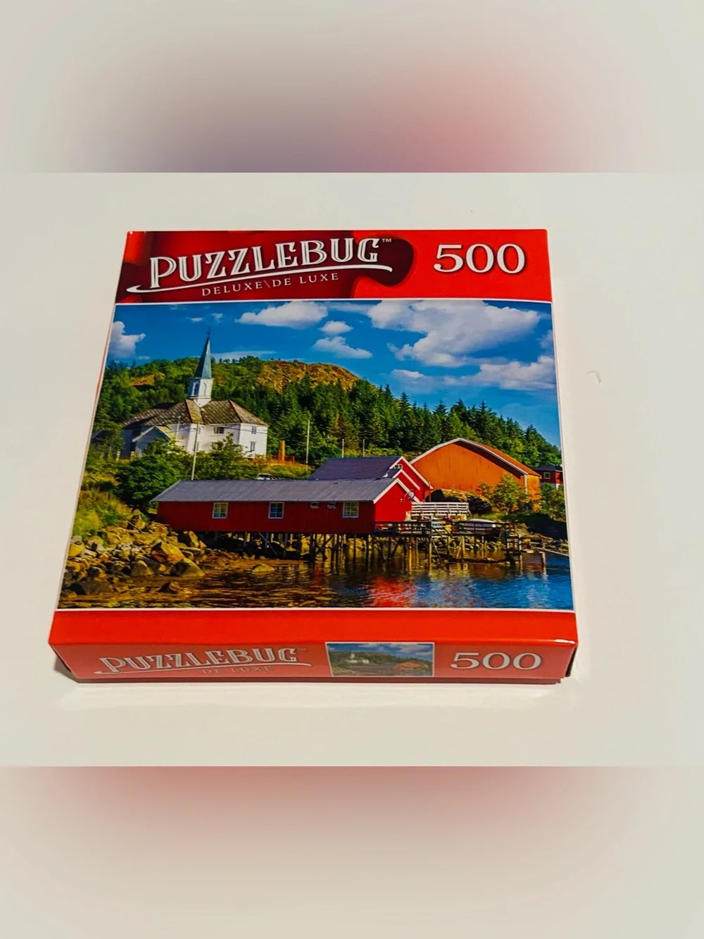 New “Moskenes Fishing Village in Lofoten Islsnds, Norway” 500 Pieces Puzzlebug